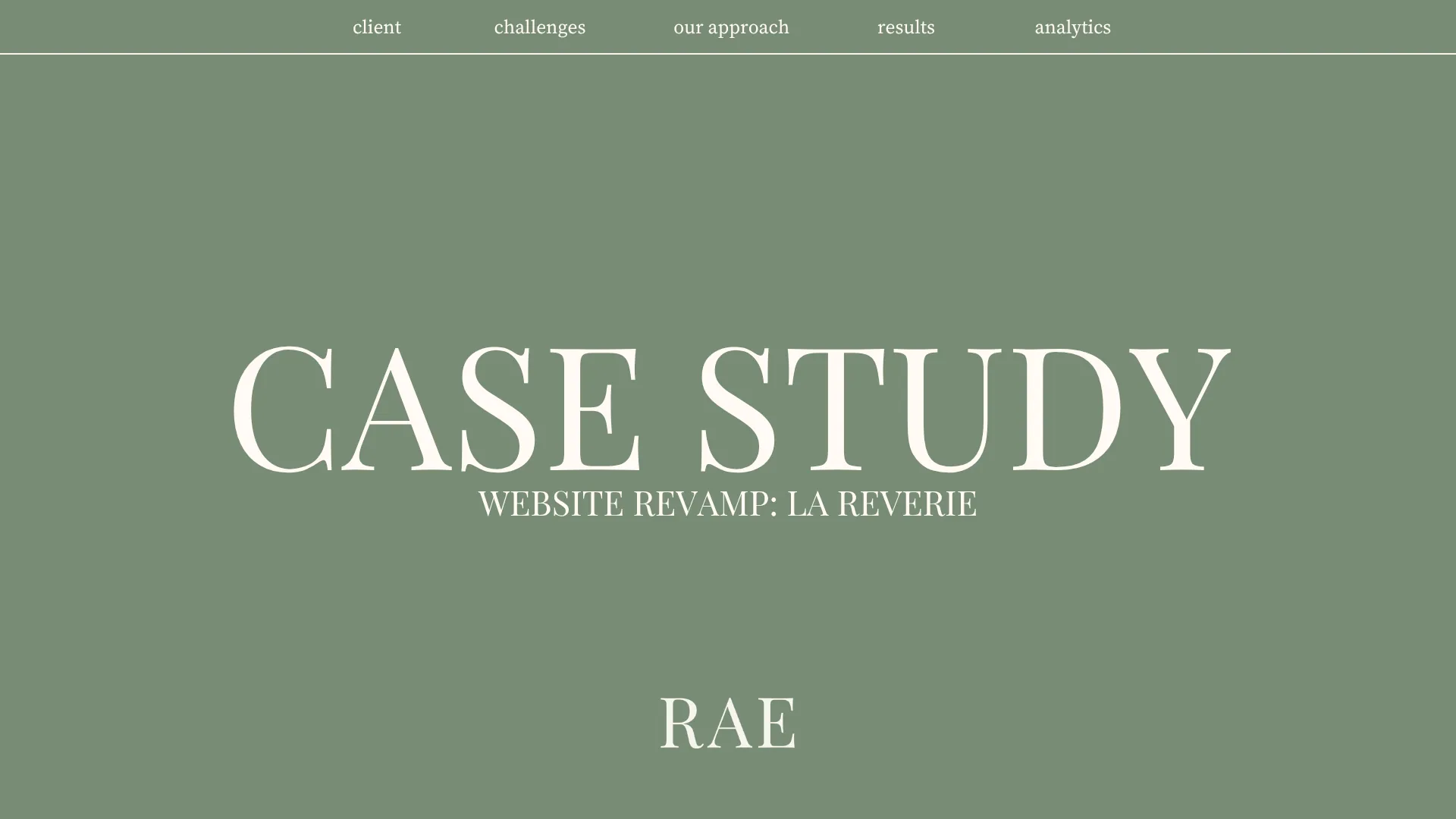 La Reverie case study slide 1
